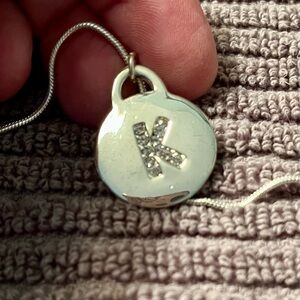 Initial necklace - K
